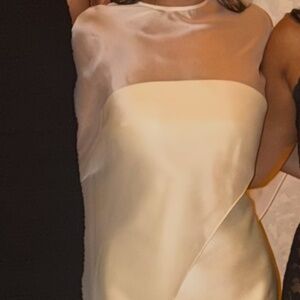 Custom Cape/Dress Bridal Look- Corseted Backing for unique bust fit